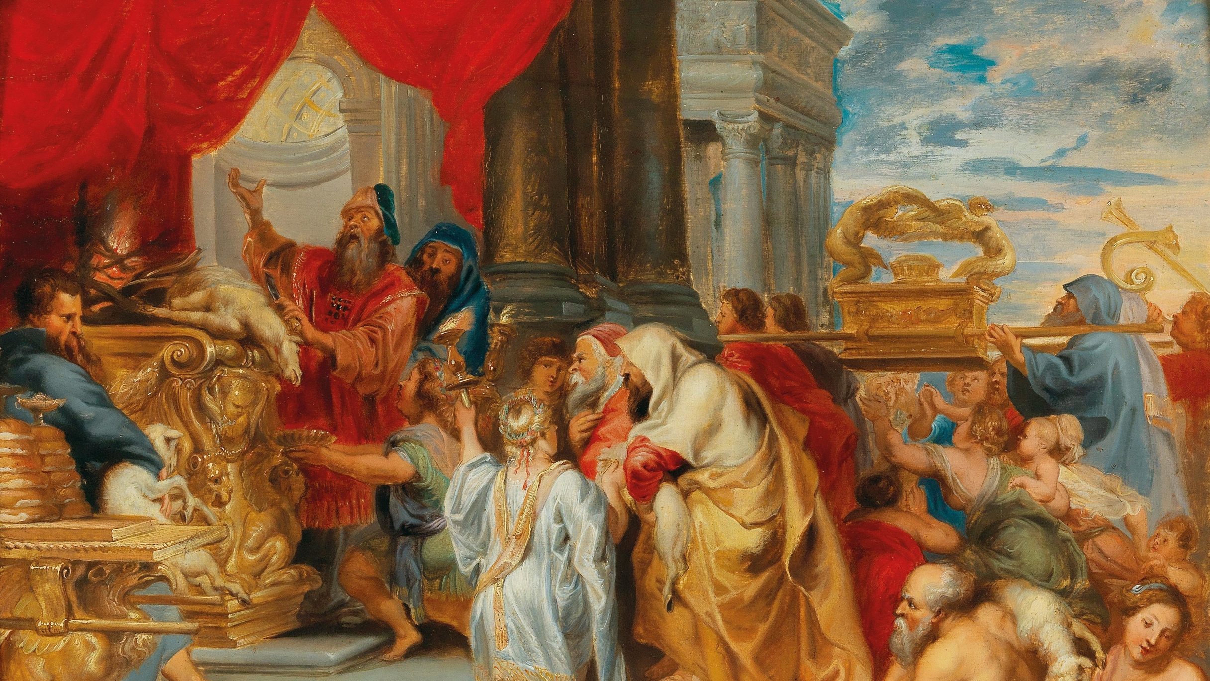 The Sacrifice of the Old Covenant
Workshop of Peter Paul Rubens (Flemish, 1577 - 1640)