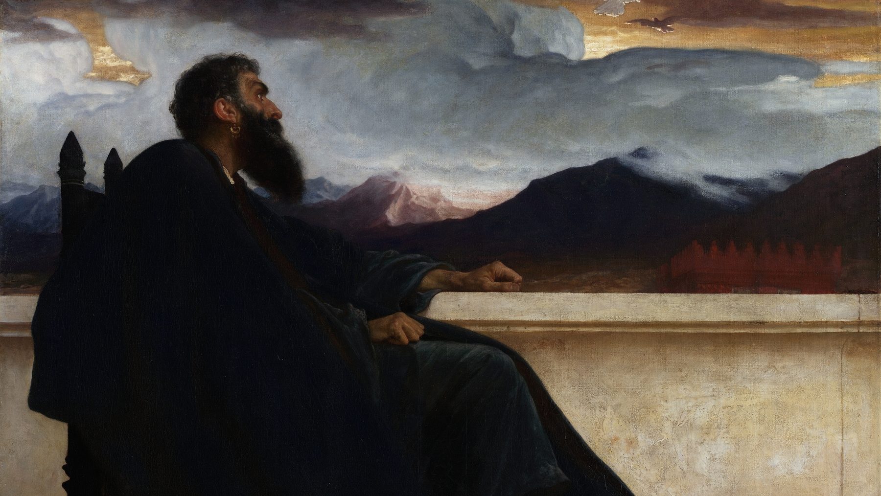 David,Oh that I had wings like a Dove! For then would I fly away and be at rest. Psalm 55:6 (1865)
Frederic Leighton (English, 1830-1896)