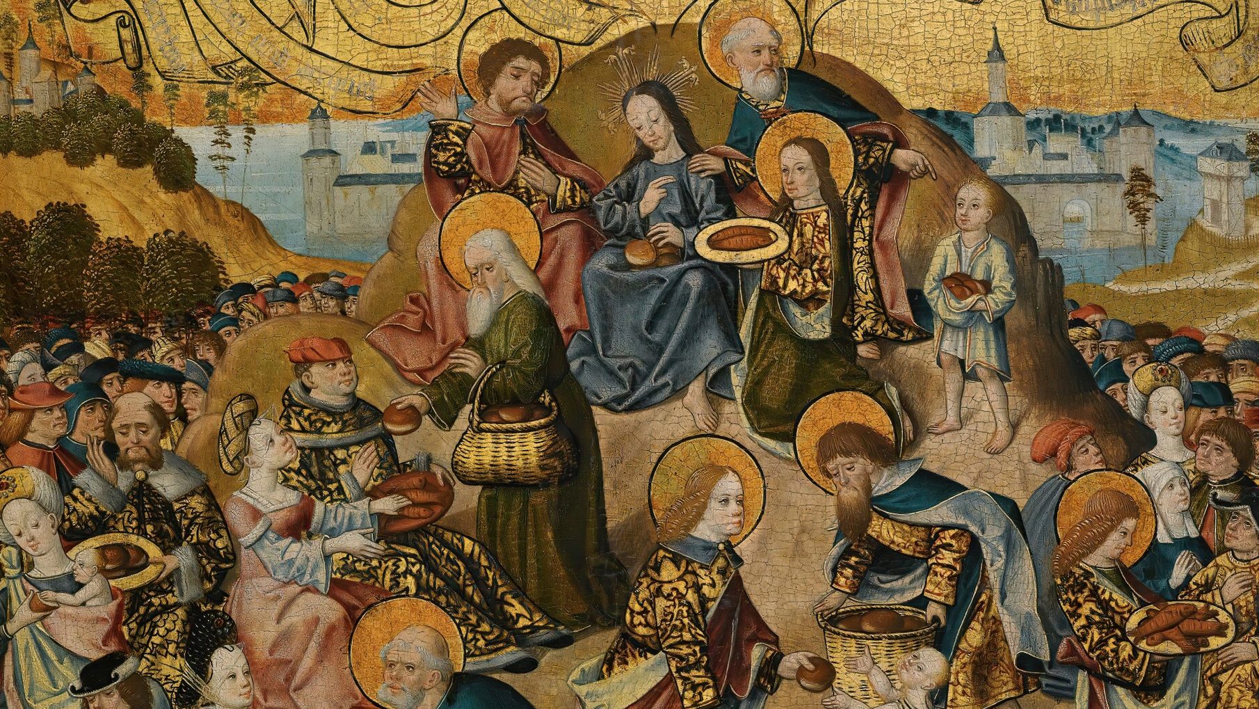 The Feeding Of The Five Thousand (circa 1500)
School of Saxony