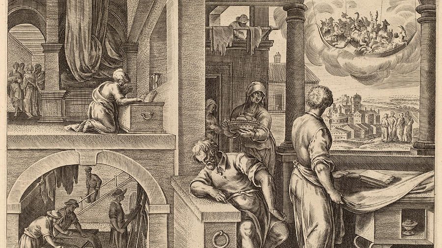 The Vision of St Peter 1582 | Philip Galle